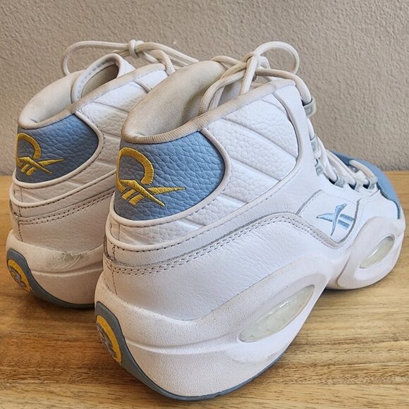 Reebok Question Mid Shoes Men 10.5 White Blue Allen Iverson Basketball Sneakers main image 11